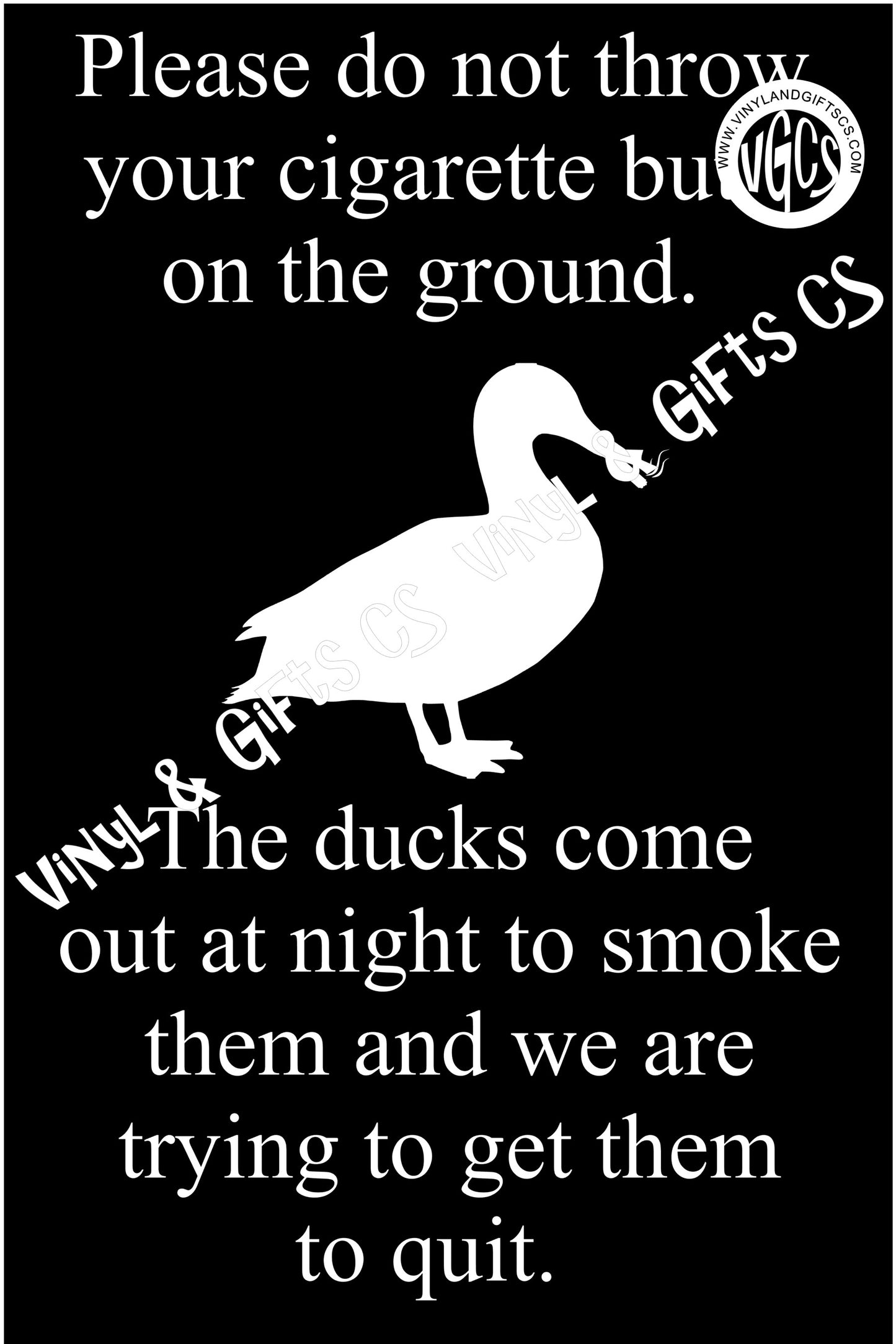 Smoking Chicken Deer Duck Goats Sign
