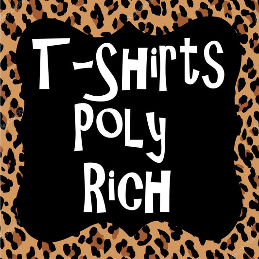 T-Shirts Poly Rich TULTEX Heather Charcoal