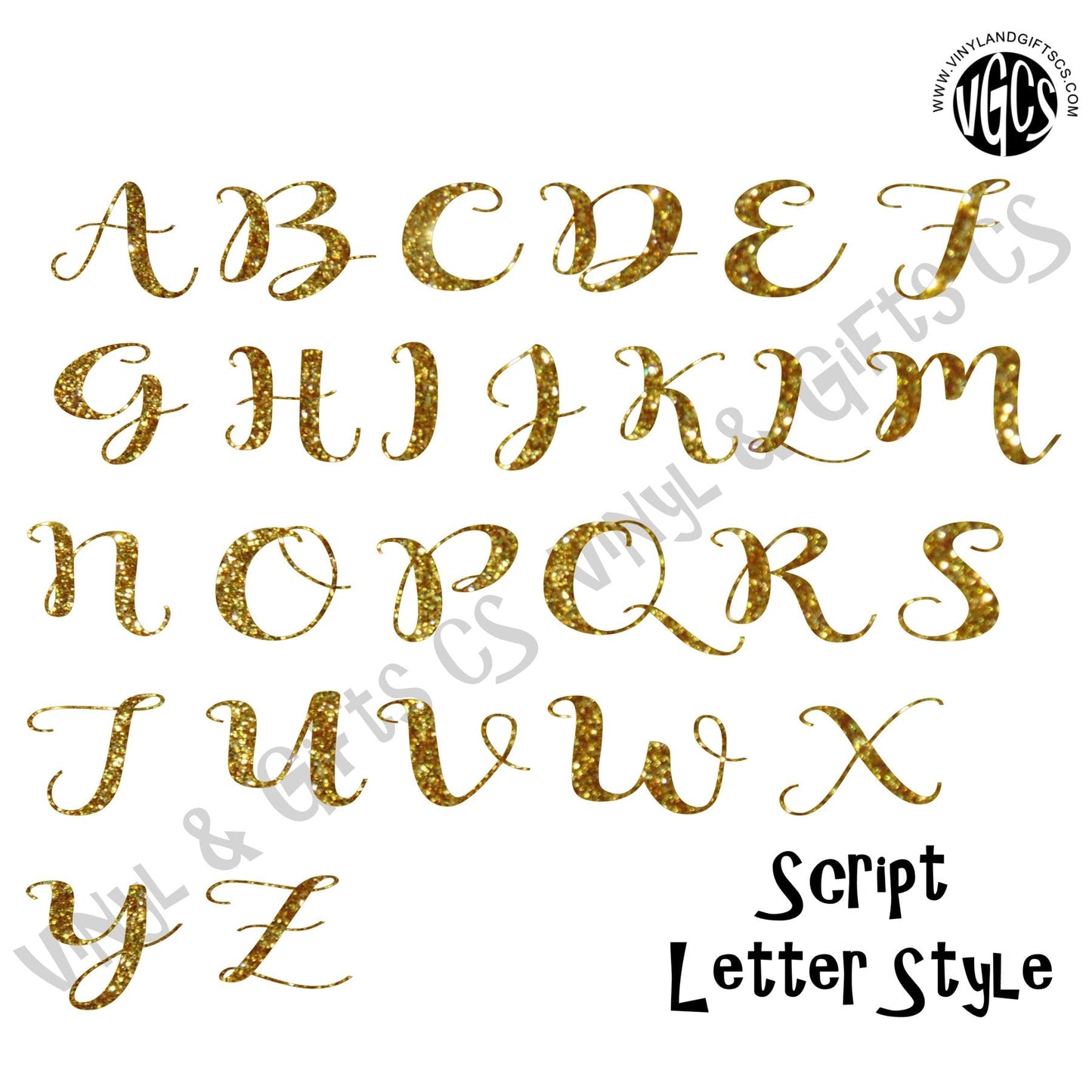 Homecoming - Stickers LETTERS Script Style 1.75" tall